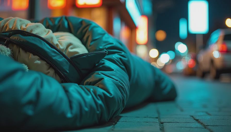 Visual context for cold weather sleeping bags